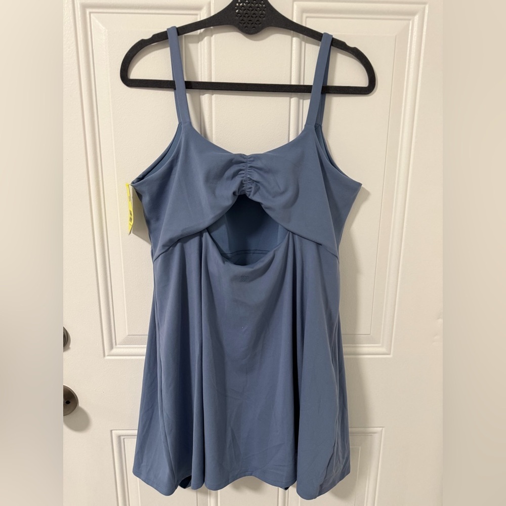 Women's Knit Ruched Active Dress - All In Motion™ Slate Blue XXL - Picture 5 of 16